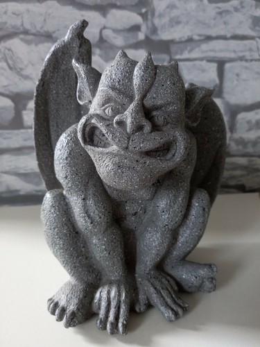 New sitting gargoyle - sitting, stone