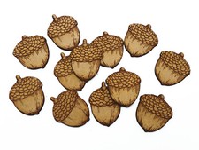 Wooden Acorn Autumn Christmas
