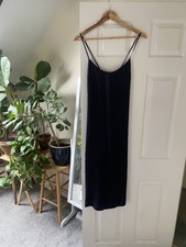 Liberty black silk cross back