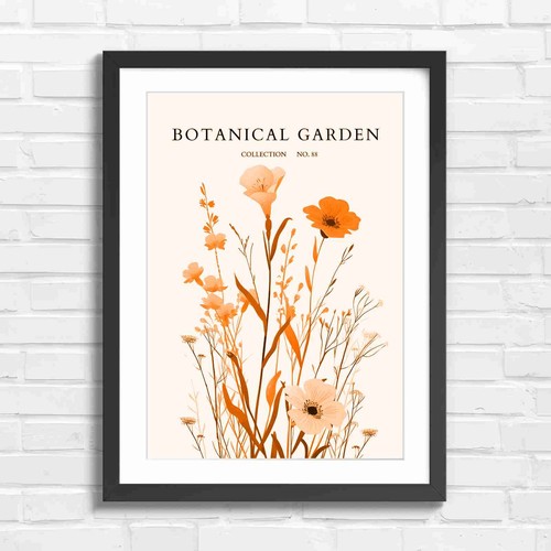 Botanical garden flower art - botanical,