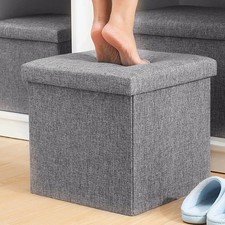 Folding Storage Ottoman Seat