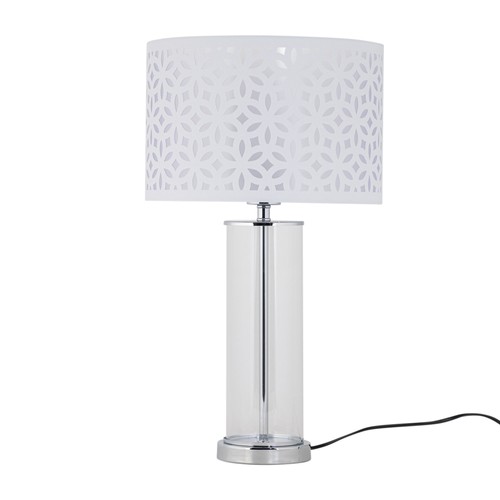 Chrome table lamp bedside - chrome,