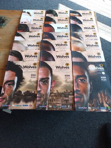 2011 wolves programmes - x,