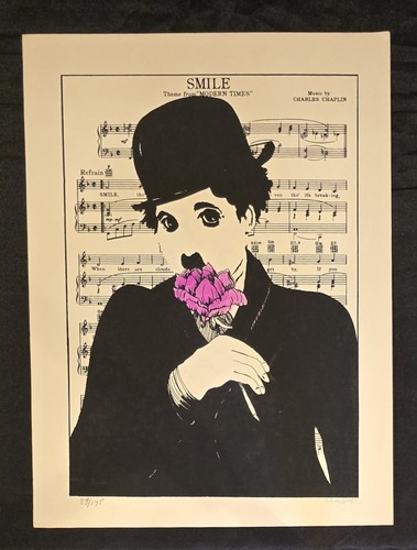 Vintage charlie chaplin print - vintage,