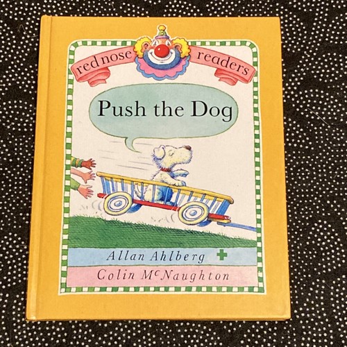 Push the dog red nose - the, (red
