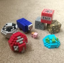 Minecraft Sheep Pig 2 Crates + TNT Crate & 2 x Spawn Eggs (Empty)