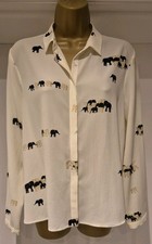 ZARA Ivory Elephant Print