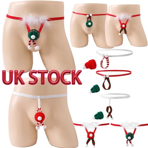 Men christmas novelty thong - christmas,