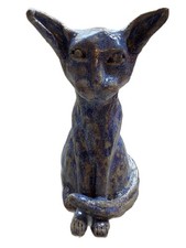 Studio Pottery Cat Sculpture