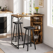 3pc Bar Table Set 2 Stools