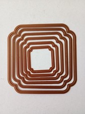 Spellbinders Nestabilities Square Labels Die Set Cardmaking Dies 6 Pcs Rare