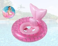 Pink mermaid inflatable - pink,