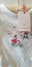 RRP £35 * LILI GAUFRETTE * Girls Designer short Sleeve Top tshirt Age 8