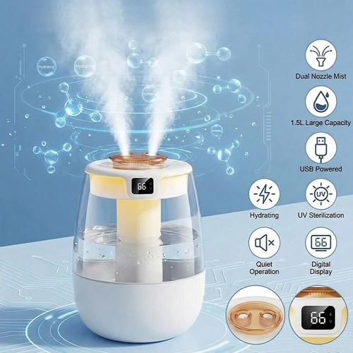 Humidifiers for bedroom - 1.5l,