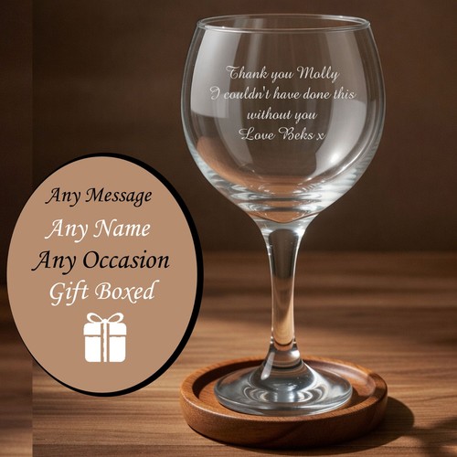 Personalised gin glass custom - personalised,