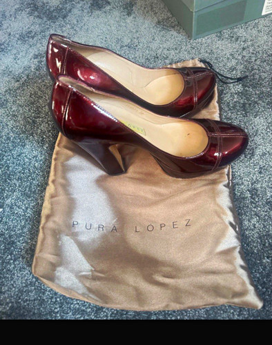 Pura lopez burgundy patent - lopez,