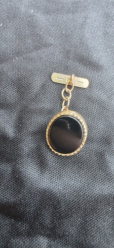 Vintage solid 9ct gold black - gold, &
