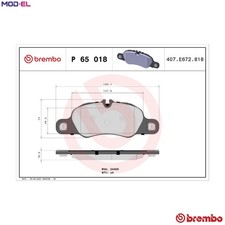 BRAKE PAD SET DISC BRAKE P 65