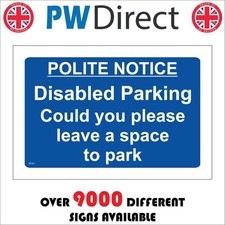 SIGN Polite Notice Disabled