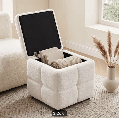Plush foot stool - plush, sheep