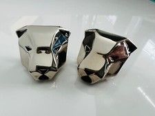 Ralph & Russo Designer Bag Slider Buckle Jaguar Head Charm Pendant Silver BN