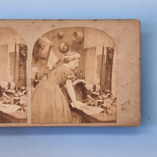 Victorian humour stereoview - victorian,