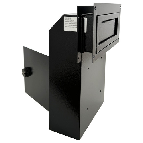 Open box locking door - locking, drop