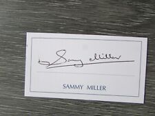 Sammy Miller Isle of Man TT Motor Bike Biking Rider Original Hand Signed Card