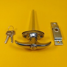 Chrome T Handle & Budget Lock