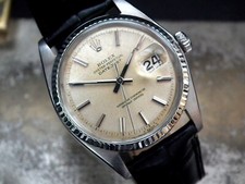 Beautiful 1967 Steel & White Gold Rolex Datejust ‘Wide Boy’ Gents Vintage Watc