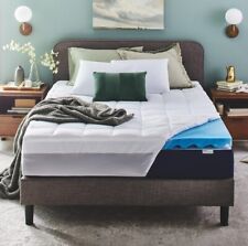 Sleep Innovations Dual Layer 4 Inch Memory Foam Mattress Topper, California King