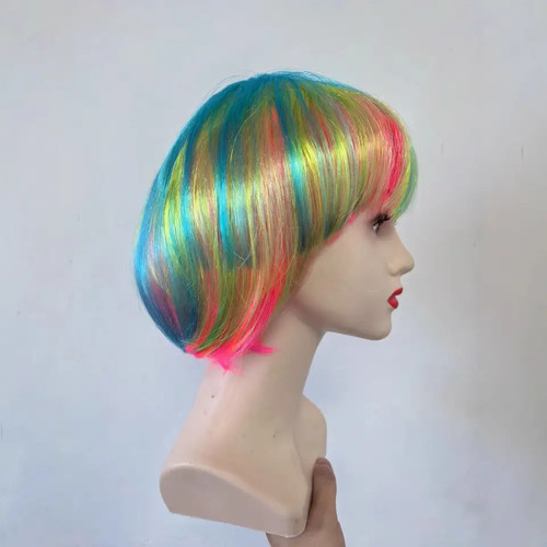 Short bob wig with - with, bangs