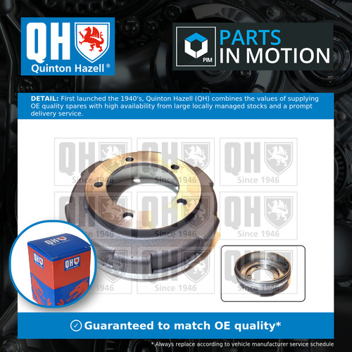 Brake drum rear bdr620 quinton - drum,