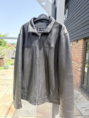 Marks spencer mens leather - &,