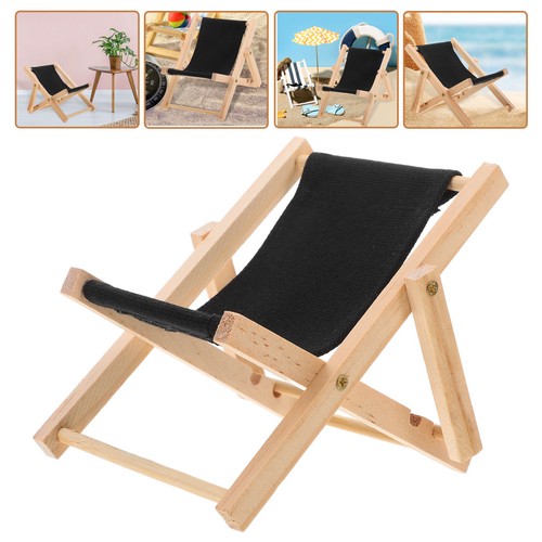 Miniature wooden deck chair - miniature,
