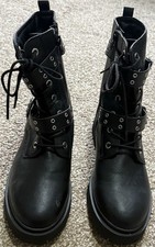 Primark combat black boots