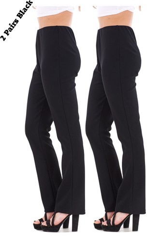 Ladies finely ribbed bootleg - finely,