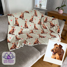 IRISH TERRIER BLANKET THROW