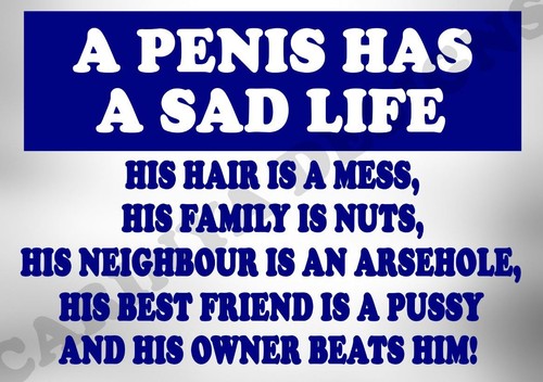Penis funny metal - , sign