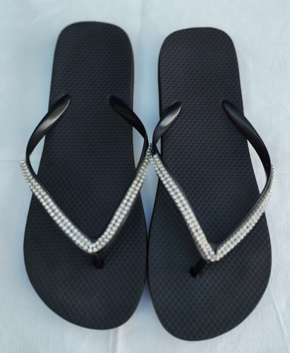 Ladies flip flops - -, black