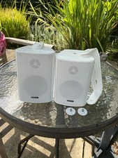 QTX 100.898 Stereo Wall Mount Background Speakers White 3" 30W RMS 60W Max 8 Ohm