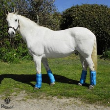 Elite Half Travel Boots by Rhinegold  PONY BLUE  Set of 4 Boots Waterproof Outer
