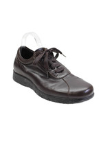 Nicole Farhi Men Leather Square Toe Lace Up Walking Sneakers Brown Size 7.5