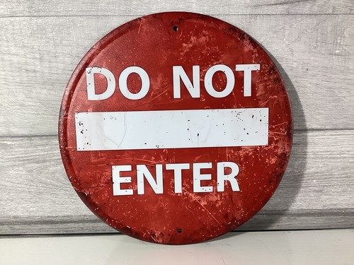 Metal road traffic sign do - metal,