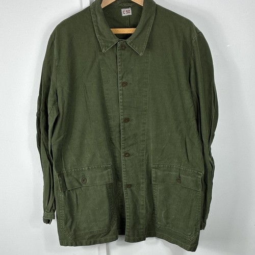Swedish military chore jacket - military,
