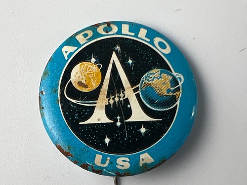 Vintage apollo usa space - usa, pin