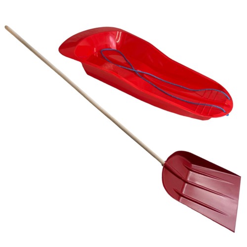Snow sledge plastic toboggan - sledge,