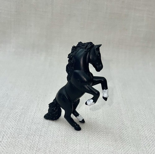 Papo small black rearing - papo, horse