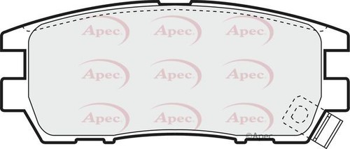 Apec rear brake pad set - brake,