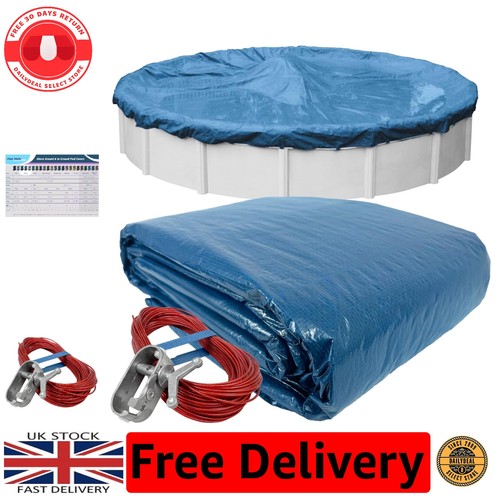 Blue winter pool cover 32ft - -,